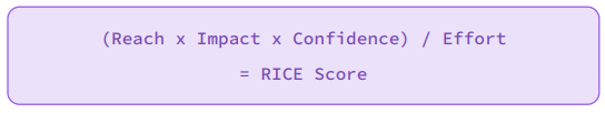 The RICE Scoring equation