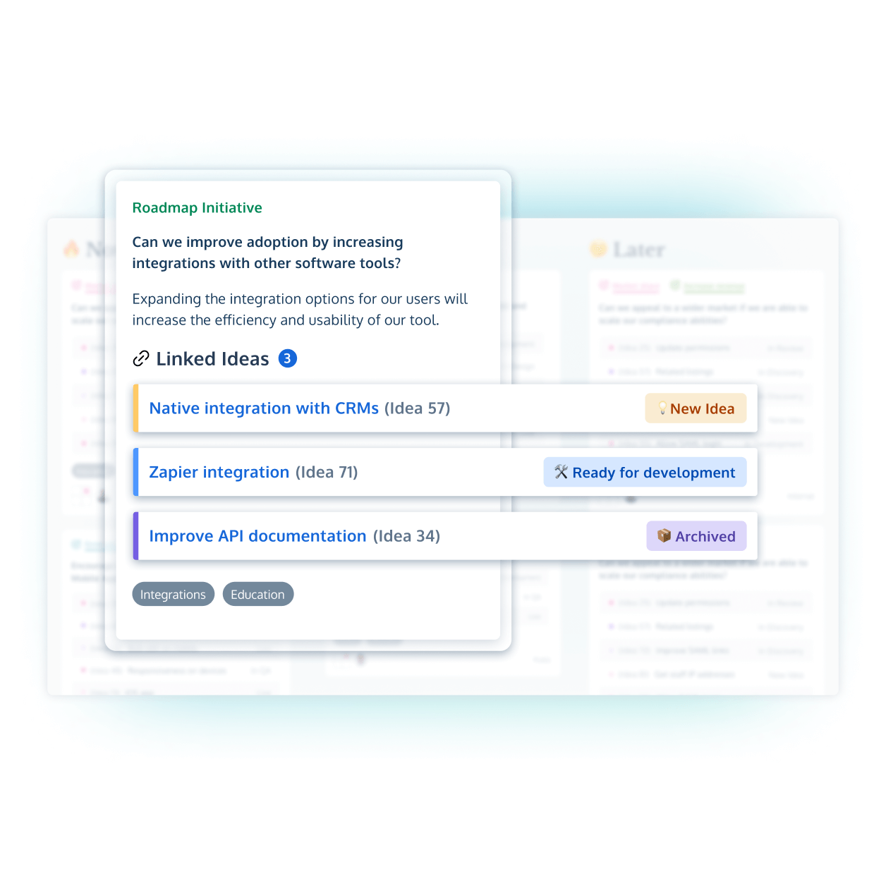 ProdPad's AI-powered customer feedback analysis tool for product managers