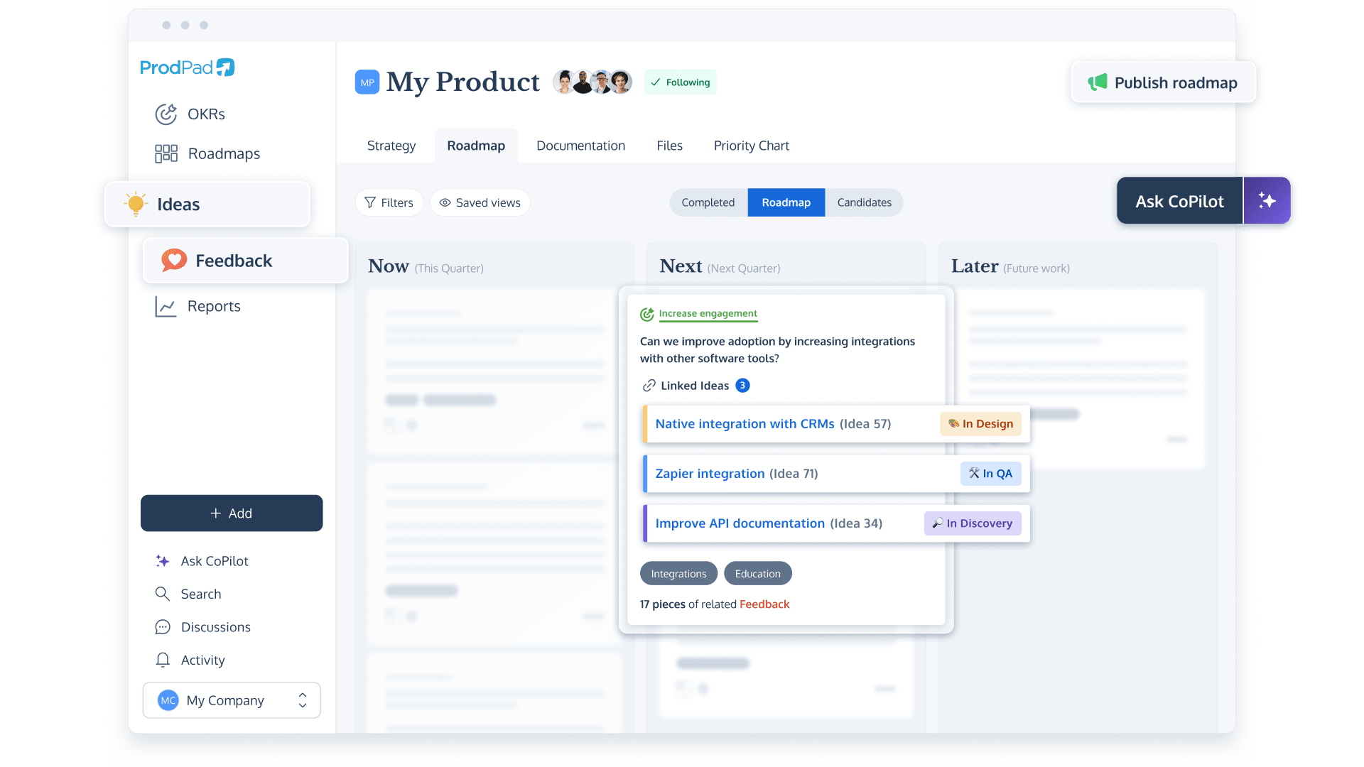 ProdPad product management software complete platform for product managers