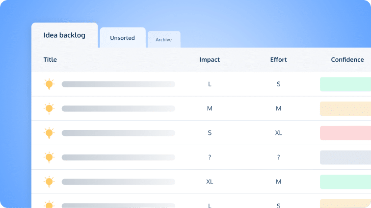 Idea Management tool in in ProdPad product management platform