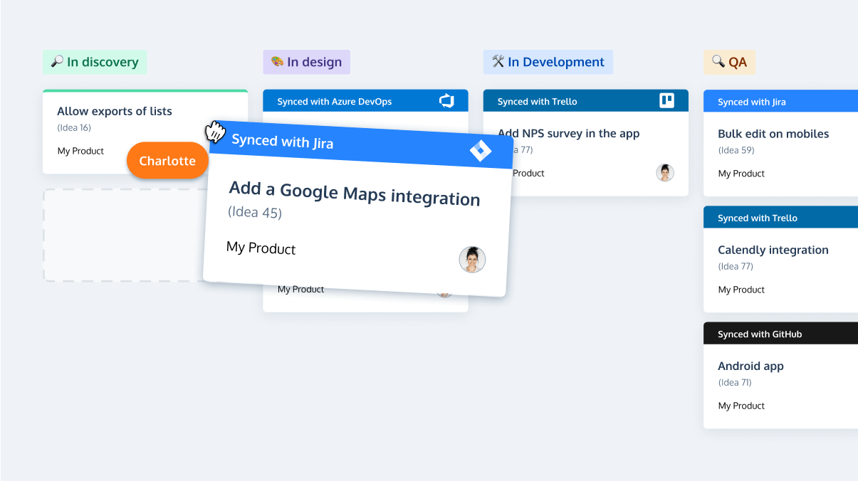 Product management workflow tool in ProdPad product management platform